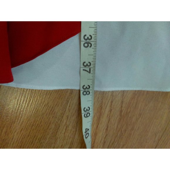 ABC KIDS USA Red & White Formal Spaghetti Layered with Lining Dress Youth Sz 12 - Picture 8 of 12